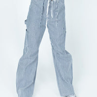 Miami Vice Pants Navy Pinstripe