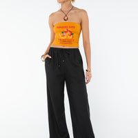 Ogilvie Linen Blend Pants Black