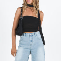 Get It Shorts Light Wash Denim