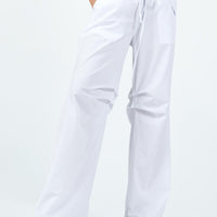 Snow Parachute Pants White