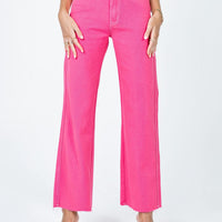 Popsicle Straight Leg Denim Jeans Pink