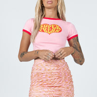 Jarlina Mini Skirt Pink