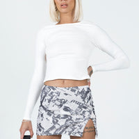 Read All About It Mini Skirt Multi