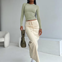 My Girl Maxi Skirt Beige