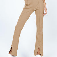 Fayth Ribbed Pants Brown