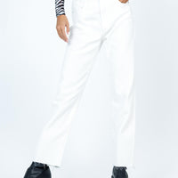 Harrow Straight Leg Denim Jeans White