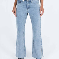 Camilu Split Hem Jeans Denim