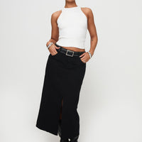 Sumac Midi Skirt Black
