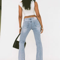 Bethany Low Rise Bootleg Jeans Light Wash