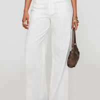Vendi Low Rise Pant White
