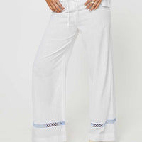 Sun Time Pants White / Blue