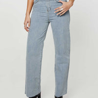 Kalinda High Rise Straight Leg Jeans Blue