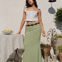 Sophia Maxi Skirt Green