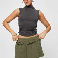 Utility Mini Skirt Green