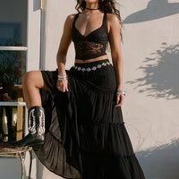 Miriah Maxi Skirt Black