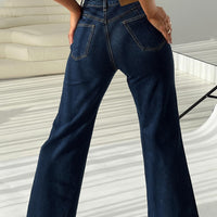 Thearlie High Rise Flared Jeans Dark Wash