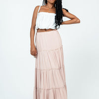 Miriah Maxi Skirt Beige
