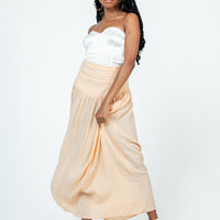 Adelaide Maxi Skirt Beige