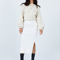 Zanna Midi Skirt White