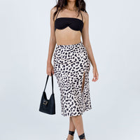 Nia Midi Skirt Beige