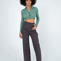 Ayla Linen Pants Grey