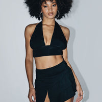 Adra 2000s Mini Skirt Black