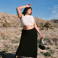 Jodie Maxi Skirt Black Curve