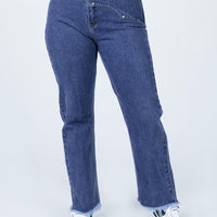 Reine Yolk Detail Denim Jeans
