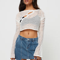 Trevina Denim Mini Skirt Mid Wash
