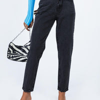 Zaiden Straight Leg Jeans Black Denim