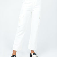 Jeremiah Cargo Jeans White