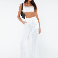 Huxley Satin Set White