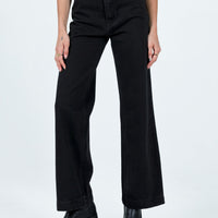 Tari Wide Leg Jeans Black