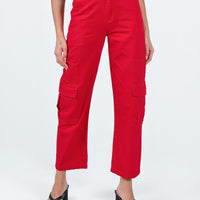 Schafer Wide Legs Jeans Red