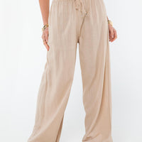 Ogilvie Linen Blend Pants Beige