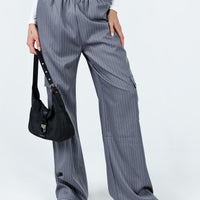 Lista Elastic Pocket Pants Grey Pinstripe