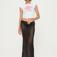 Brantlie Wrap Midi Skirt Black