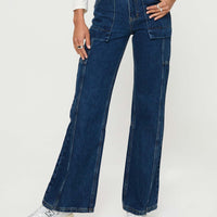 Chad Cargo Jeans Dark Wash Denim