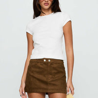 Rhodeo Mini Skirt Brown