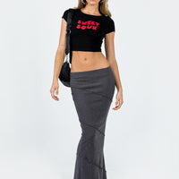 Oscar Maxi Skirt Grey