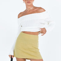 Selby Mini Skirt Lemon