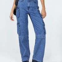 Darla Cargo Denim Jeans