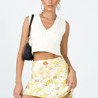 Sloane Mini Skirt Yellow