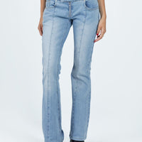 The Ragged Priest Low Roder Jean Light Blue Bootcut