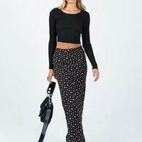 Sariah Maxi Skirt Black