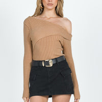 Zakai Cargo Mini Skirt Black Denim