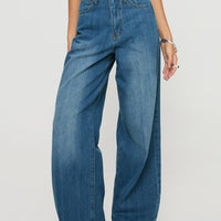 Vihaan Wide Leg Pants Blue Wash