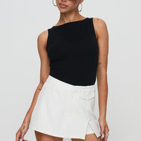 Deuce Split Skort White