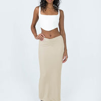 Elidy Maxi Skirt Beige