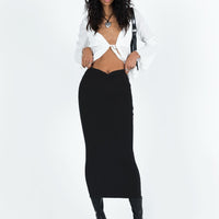 Hatcha Midi Skirt Black